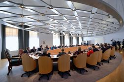 Vergadering in de Raad van State zonder koning - Foto Corne Bastiaansen