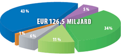 Financiënoverzicht in taartvorm