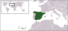 Spanje op de kaart