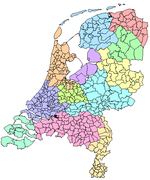 Gemeentelijke indeling Nederland anno 2009