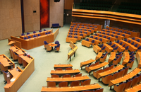 Lege vergaderzaal Tweede Kamer