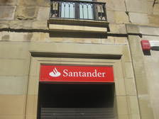 Gevel van Bank Santander, Spanje