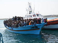 Boot met migranten