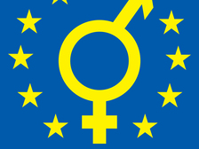 Man-vrouw symbool in EU-vlag