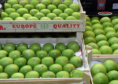 Kratten met appels