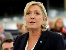 Marine Le Pen spreekt bij EP
