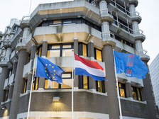 Vlag EU en Nederland