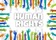 Tekst 'human rights' met handen eromheen