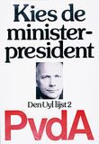 Verkiezingsaffiche PvdA 1977