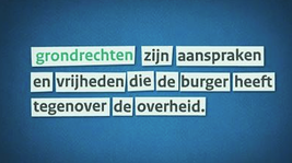 Grondrechten zijn aanspraken en vrijheden die de burger heeft tegenover zijn opubliek