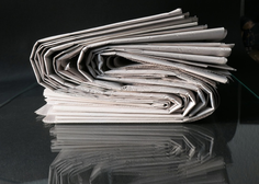 opgevouwen kranten