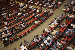 zaal met mensen