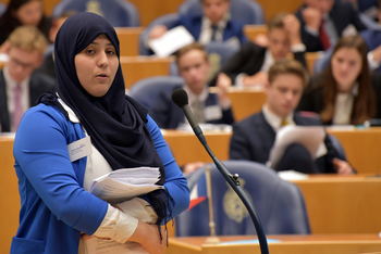 Foto's Tweede dag Algemene Vergaderingen van het Model European Parliament Nederland 2019