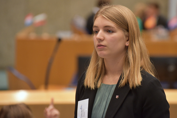 Foto's Tweede dag Algemene Vergaderingen van het Model European Parliament Nederland 2019