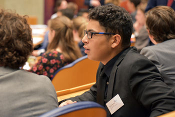 Foto's Tweede dag Algemene Vergaderingen van het Model European Parliament Nederland 2019