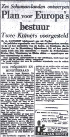 bron: Voorpagina van De Telegraaf, 19 januari 1953