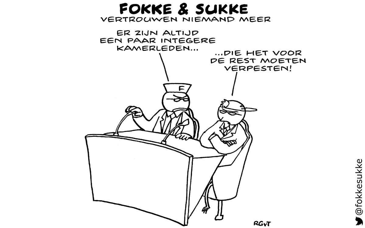 Fokke en Sukke vertrouwen niemand meer