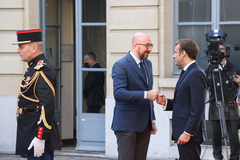 Charles Michel, Emmanuel Macron