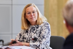 Sigrid Kaag during the meeting