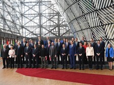 Groepsfoto Europese Raad februari 2023