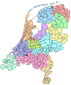 Gemeentelijke indeling Nederland anno 2009